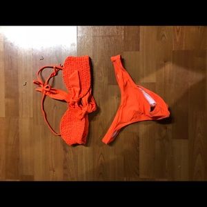 Orange swimsuit